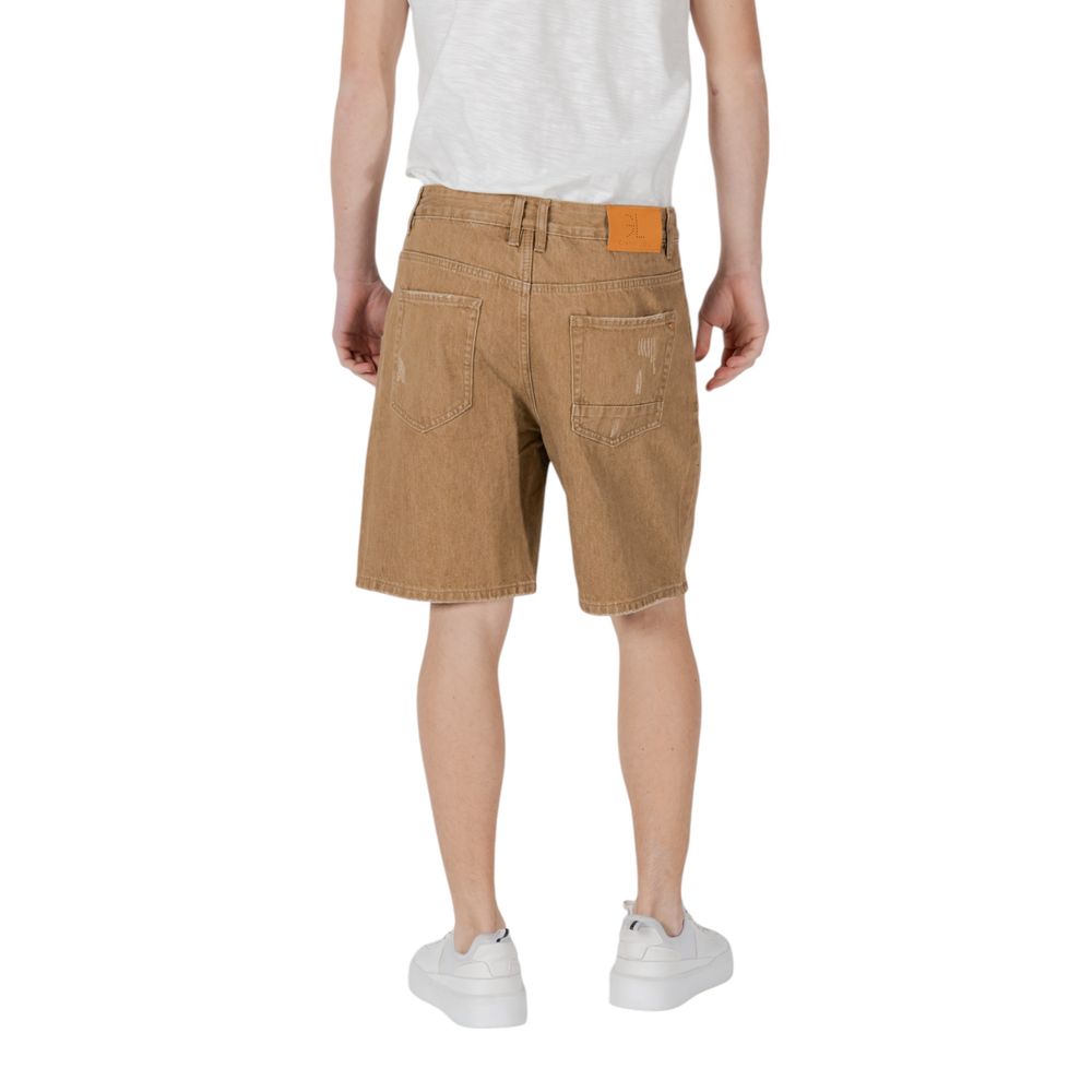 Gianni Lupo Beige Baumwoll-Bermuda-Shorts