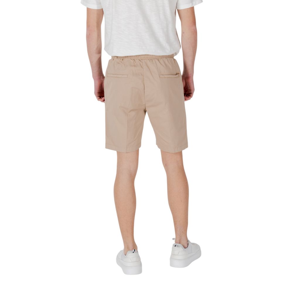 Gianni Lupo Beige Baumwoll-Bermuda-Shorts