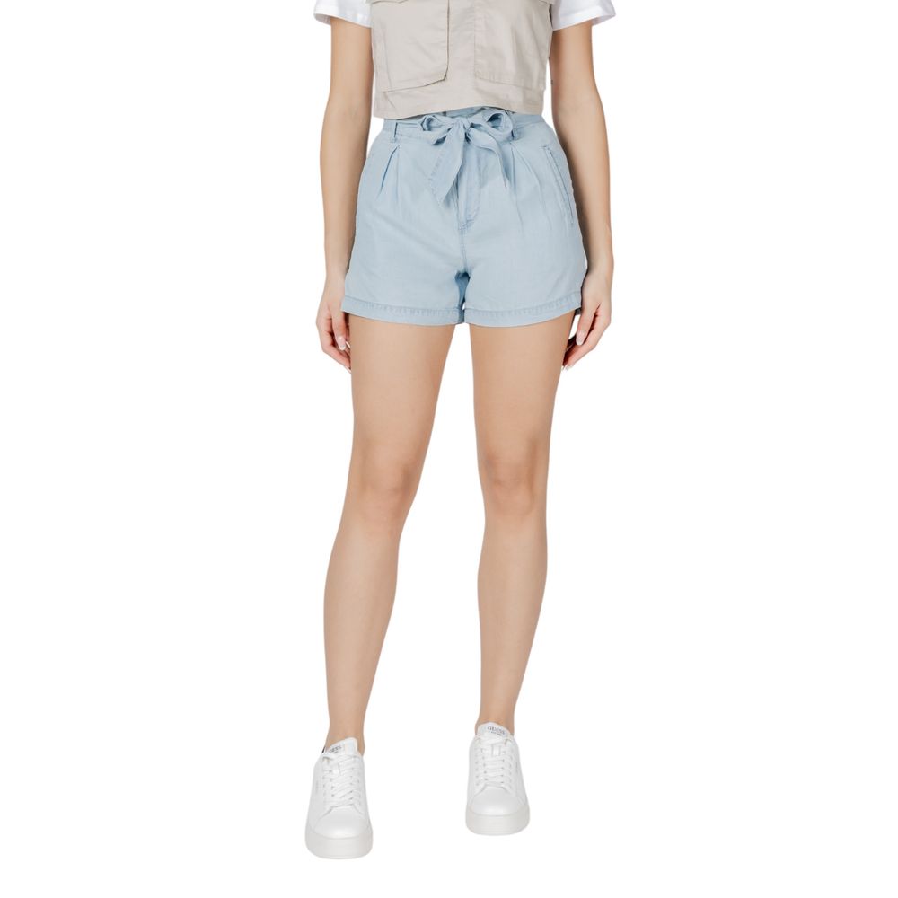 Only Hellblaue Leinen-Shorts