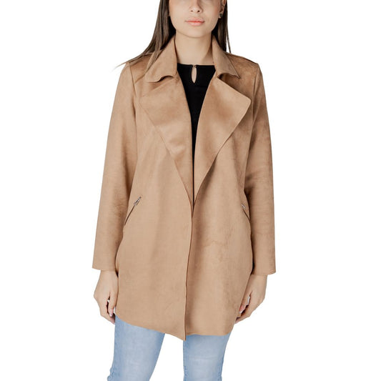 Street One Beigefarbener Polyester-Trenchcoat