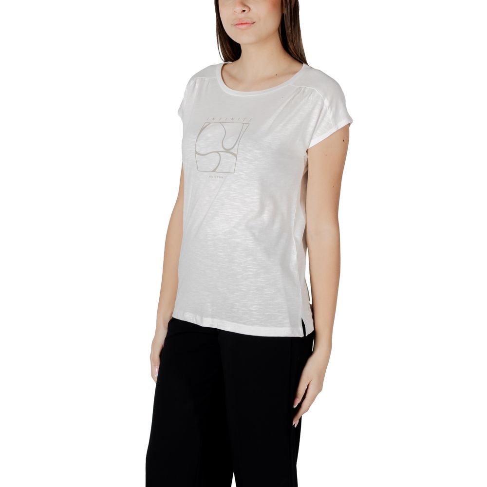 Street One T-Shirt aus weißer Baumwolle