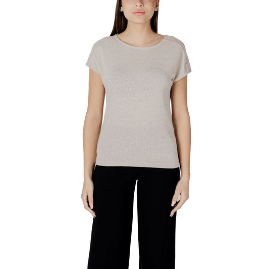 Street One T-Shirt aus beigem Polyester