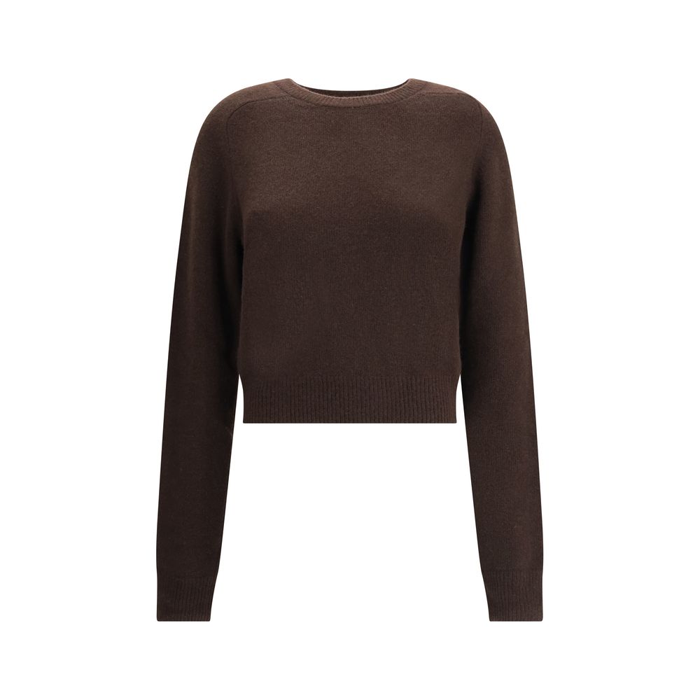 Petar Petrov Brauner Fleece-Woll-Kaschmir-Pullover