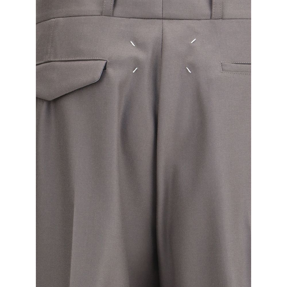 Margiela Grüne Wollhose aus Fleece