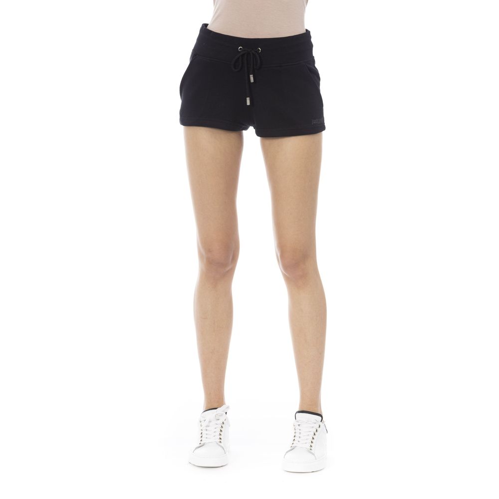 Just Cavalli Schwarze Baumwoll-Shorts für Damen