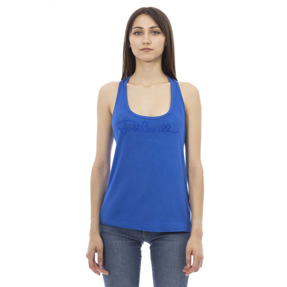 Just Cavalli Damen-Top aus Viskose in Blau