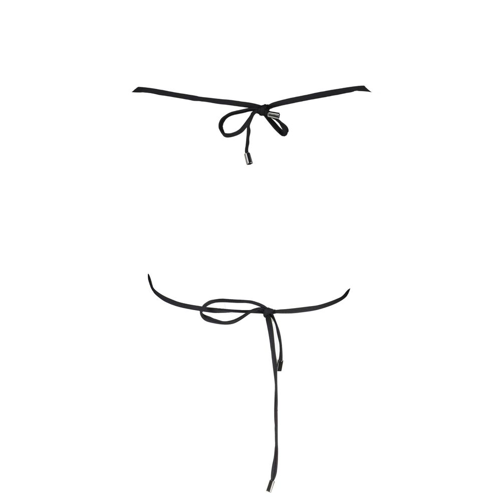 Karl Lagerfeld Schwarz Elastan Bademode