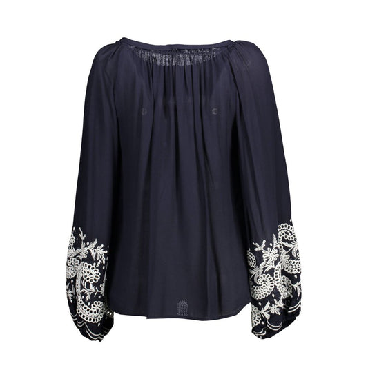 Kocca Blaues Viskose-Hemd