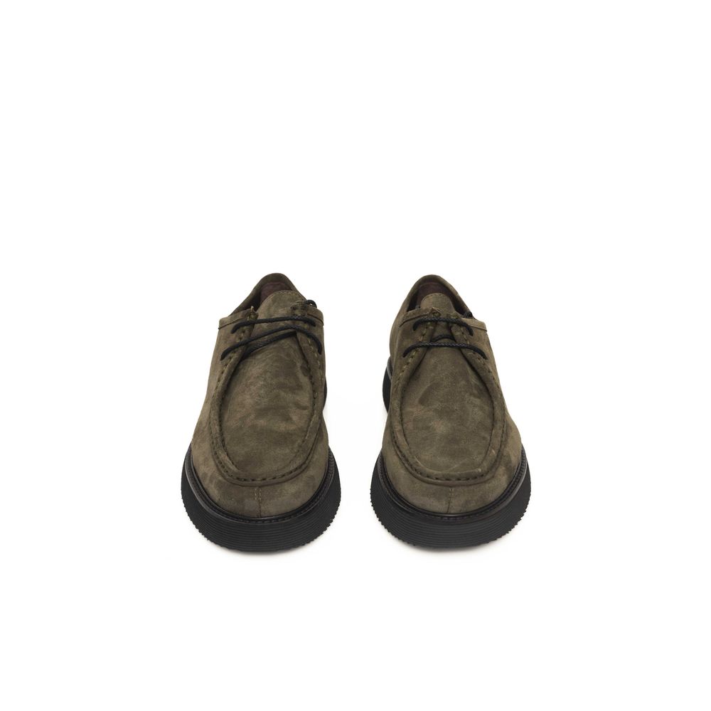 Cerruti 1881 Grünes Kalbsleder Herren-Derby-Schuh