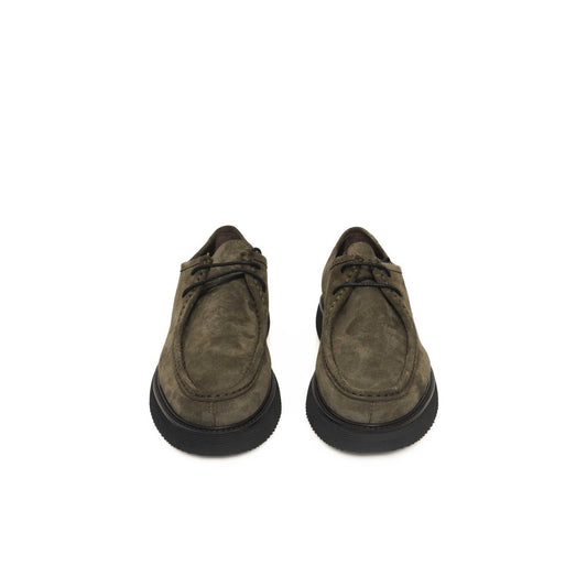 Cerruti 1881 Grünes Kalbsleder Herren-Derby-Schuh