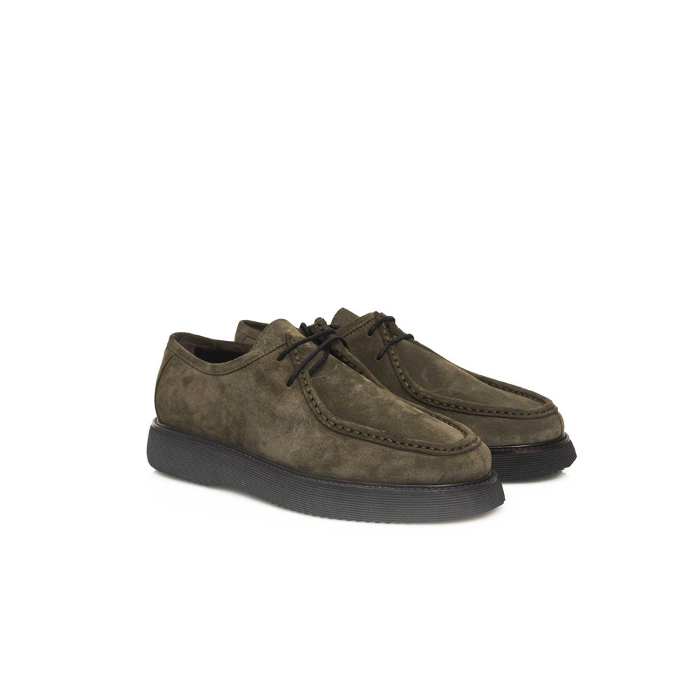 Cerruti 1881 Grünes Kalbsleder Herren-Derby-Schuh