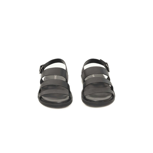 Cerruti 1881 Schwarze Sandalen aus Rindsleder für Herren