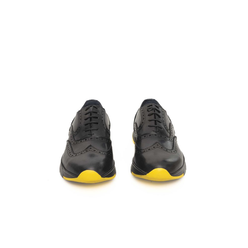 Cerruti 1881 Grauer Rindsleder Herren Oxford-Schuh