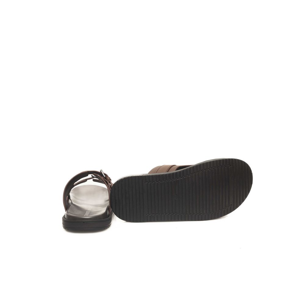 Cerruti 1881 Braune Rindsleder Herren Sandale