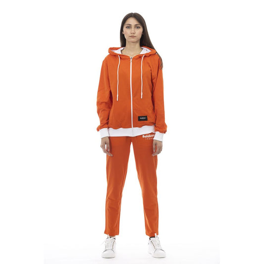 Baldinini Trend Orangefarbener Baumwollpullover für Frauen
