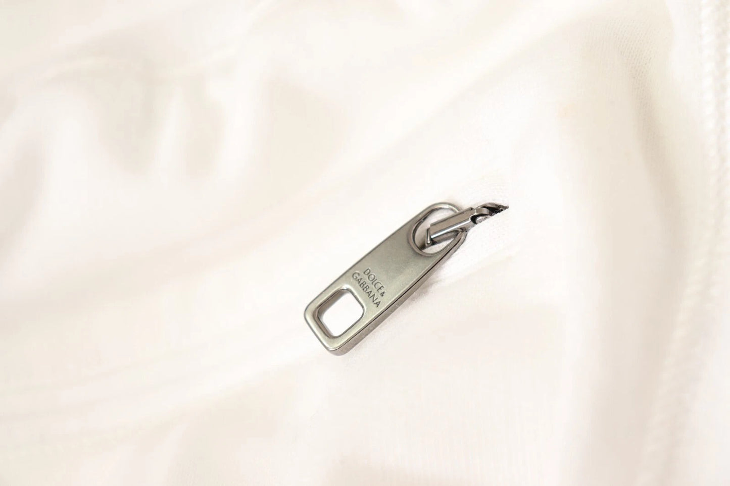 Dolce & Gabbana Weiße Baumwoll-Logo-Patch-Sweatpants Jogginghosen