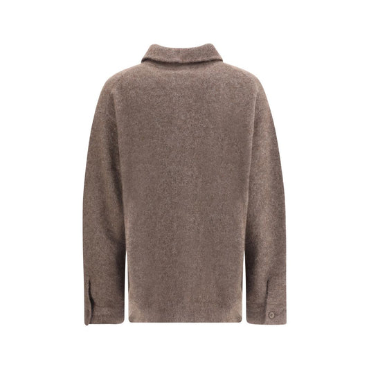 P.A.R.O.S.H. Brauner Waschbärfell-Cardigan