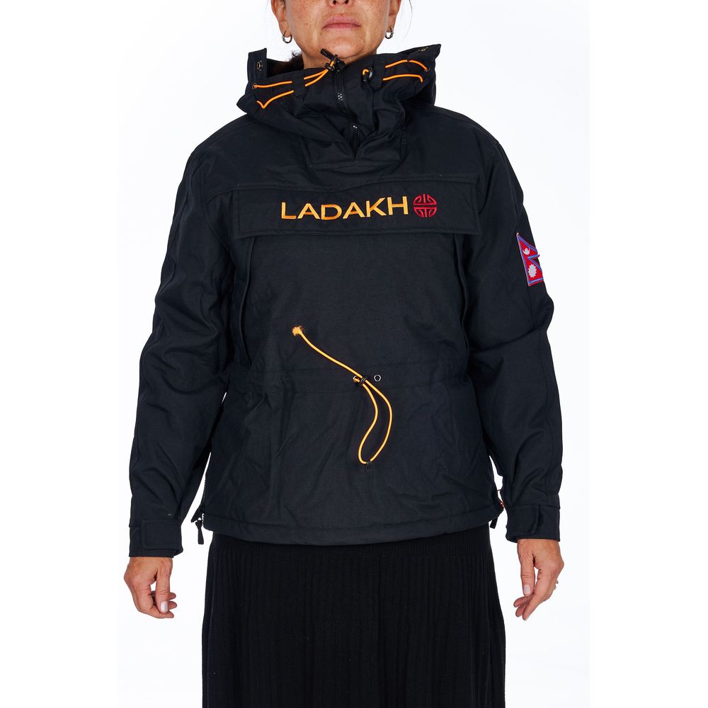 Ladakh Schwarze Polyester Damen Jacke