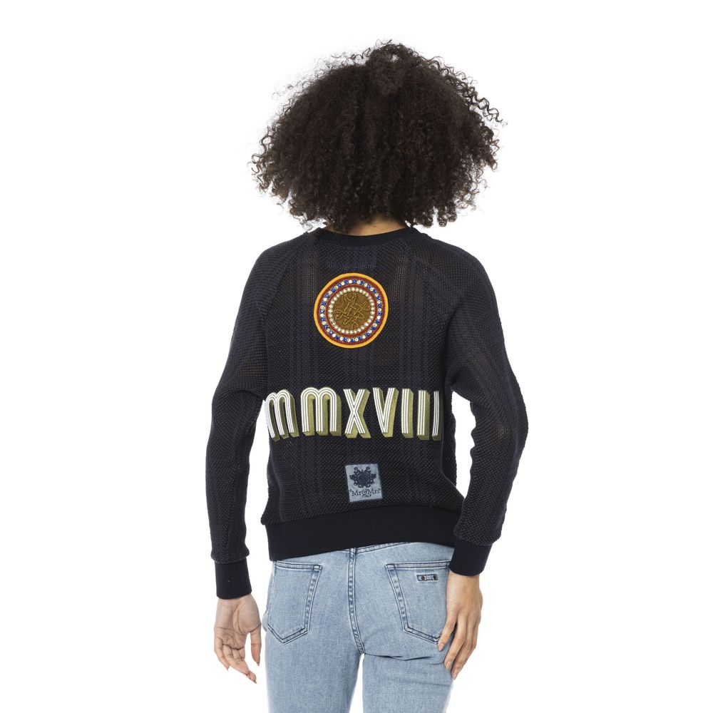 Mr&Mrs Italy Blaues Baumwollhemd für Frauen