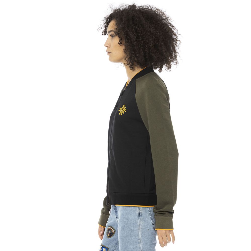 Mr&Mrs Italy Schwarzer Baumwollpullover für Frauen