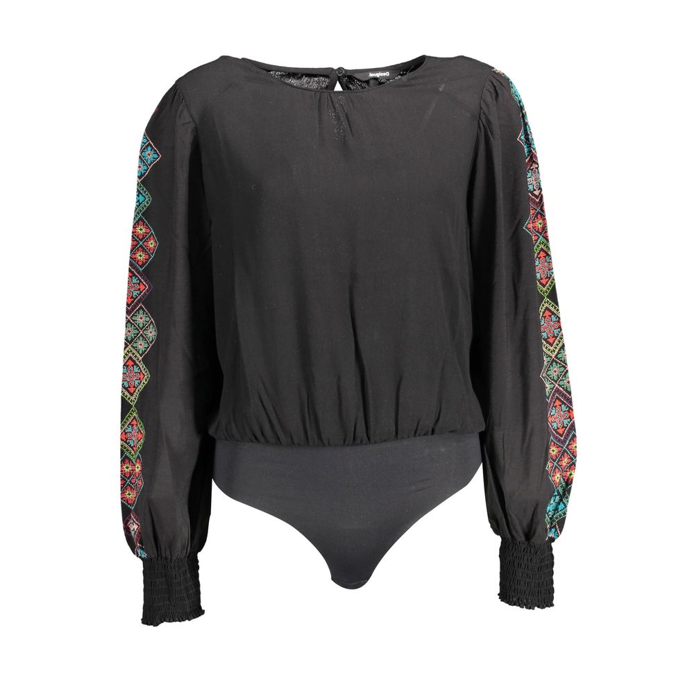 Desigual Schwarzer Elastan-Bodysuit