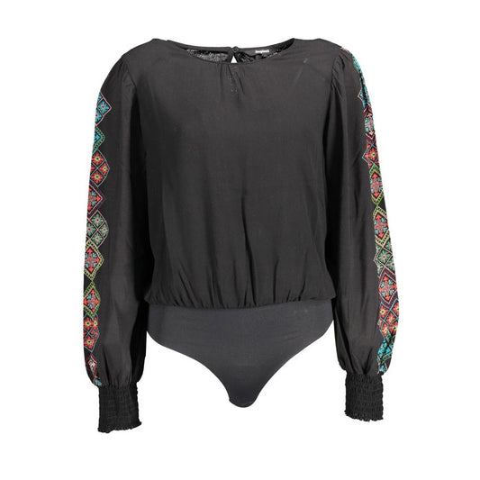 Desigual Schwarzer Elastan-Bodysuit