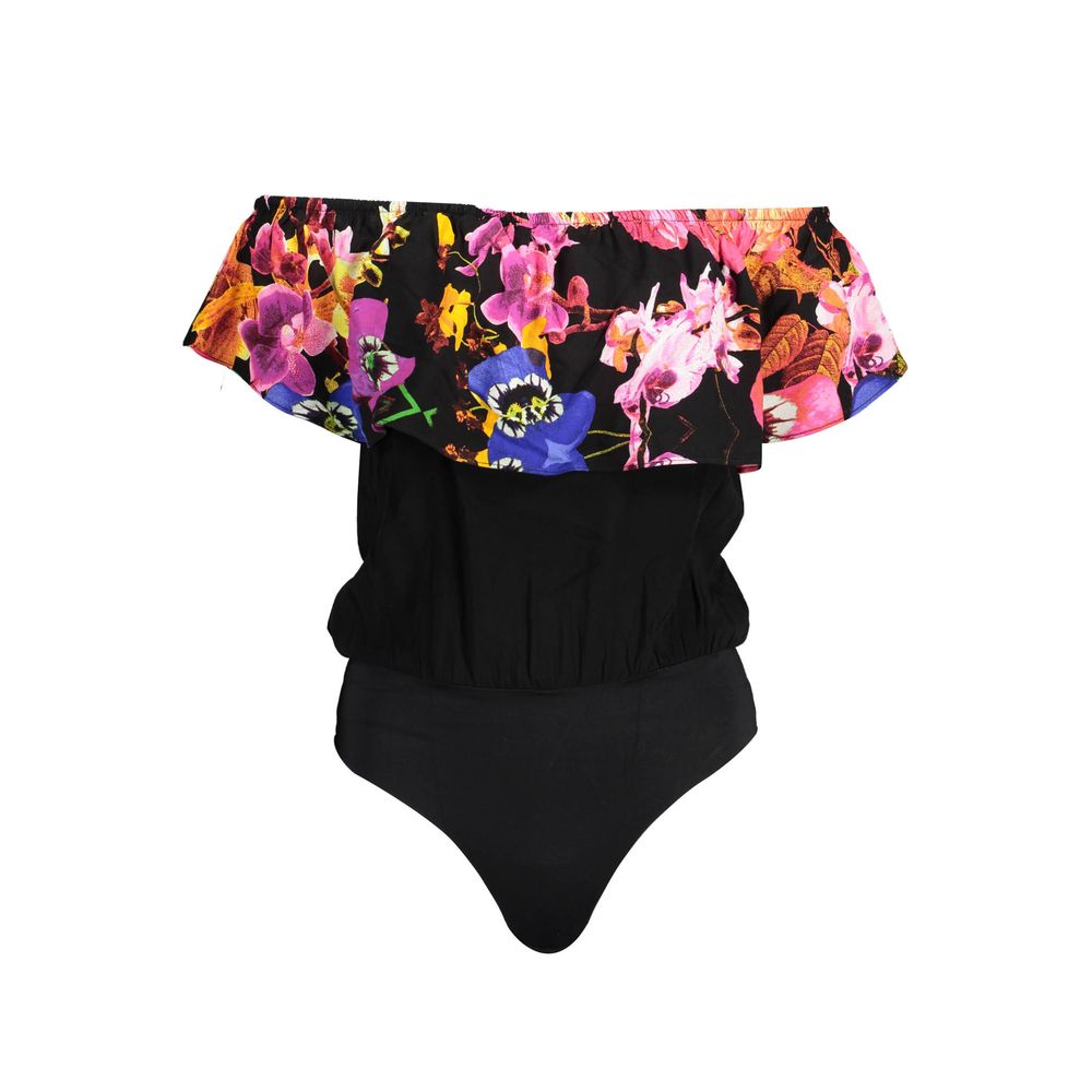 Desigual Schwarzer Elastan-Bodysuit