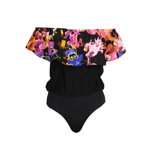 Desigual Schwarzer Elastan-Bodysuit