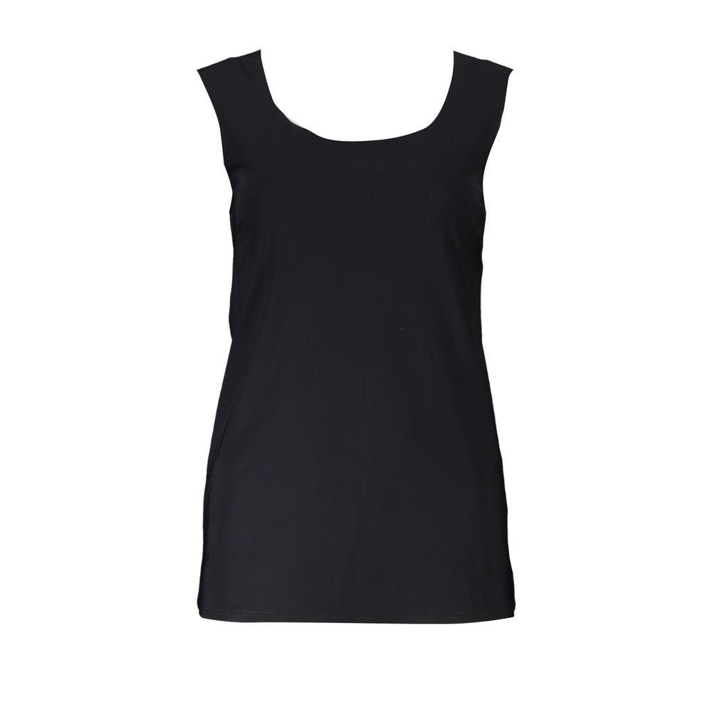Patrizia Pepe Schwarzes Elastan-Tank-Top