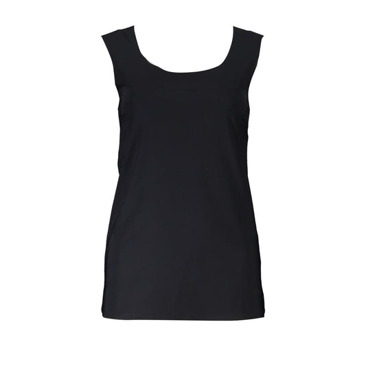 Patrizia Pepe Schwarzes Elastan-Tank-Top