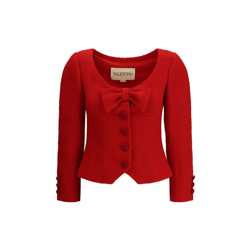 Valentino Rote Wollkleidung aus Fleece