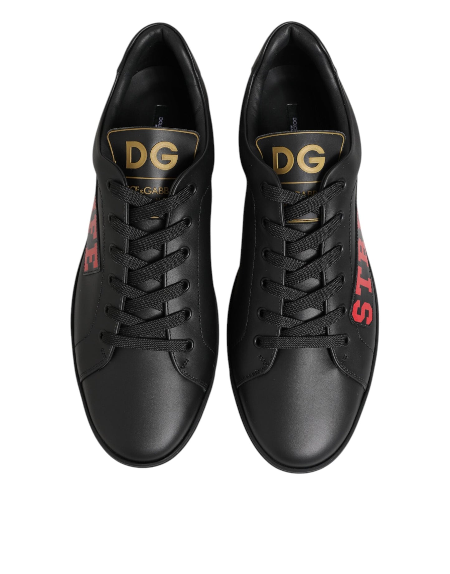 Dolce & Gabbana Schwarz Street Life Low Top Männer Turnschuhe Schuhe