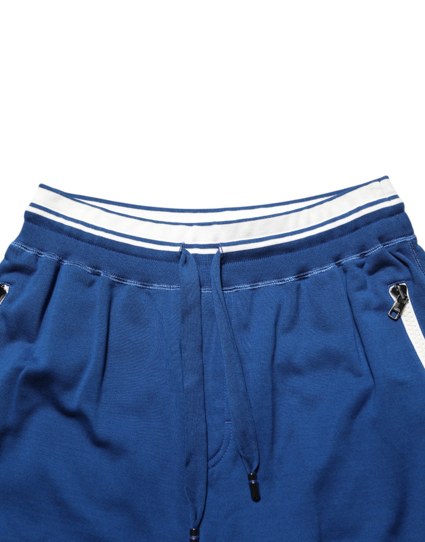 Dolce & Gabbana Blaue Bermudas aus Baumwollmischung Sweatpants Shorts