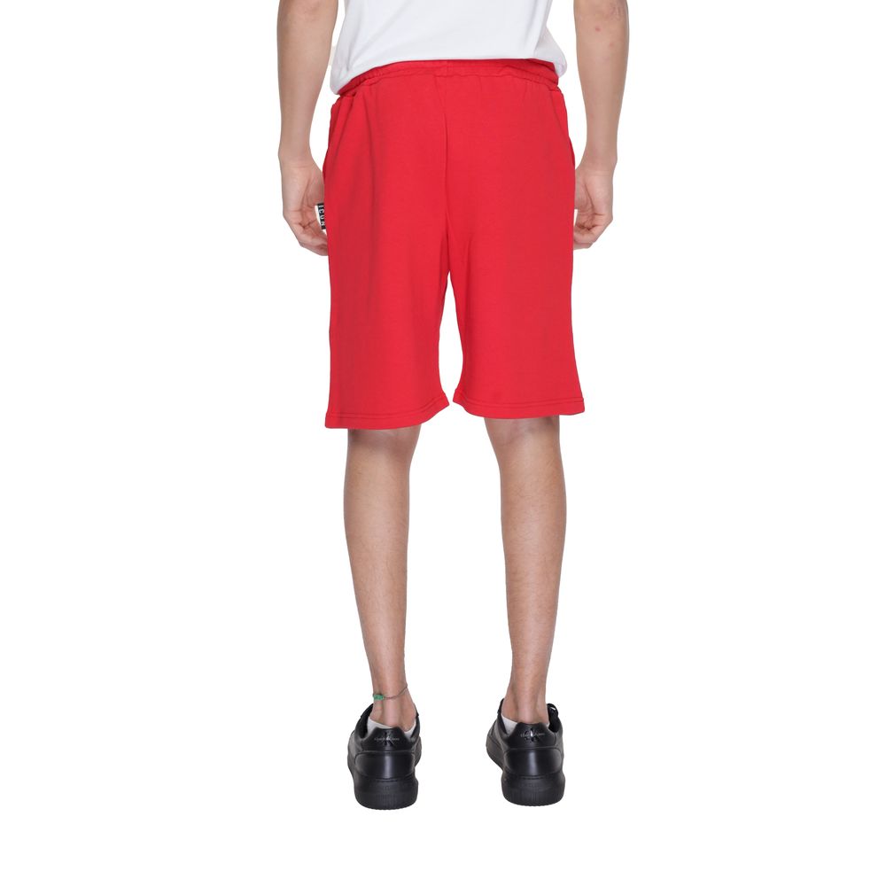 Icon Rote Baumwoll-Bermuda-Shorts
