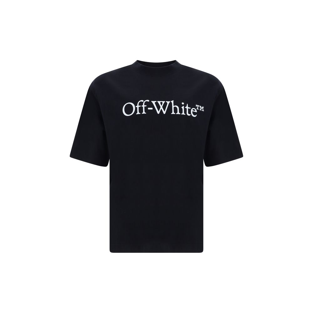 Off-White Baumwoll-T-Shirt in Schwarz