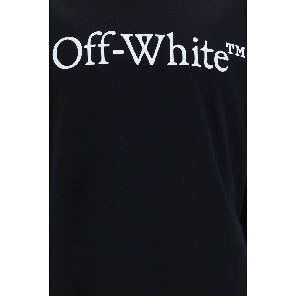 Off-White Baumwoll-T-Shirt in Schwarz
