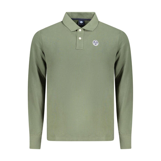 North Sails Grünes Baumwoll-Poloshirt