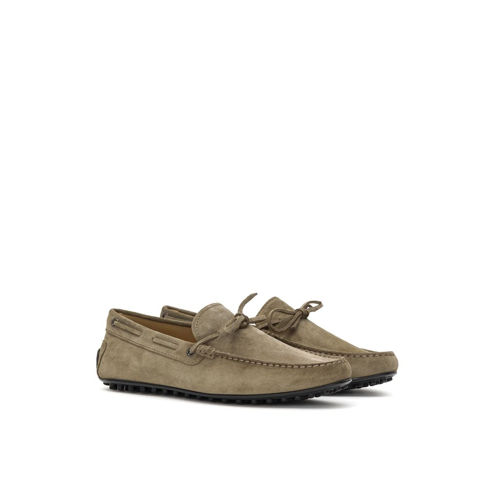 Tod's Beige Wildleder Mokassin