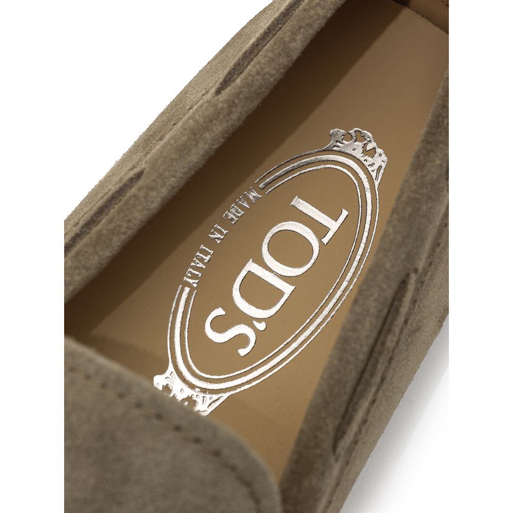 Tod's Beige Wildleder Mokassin