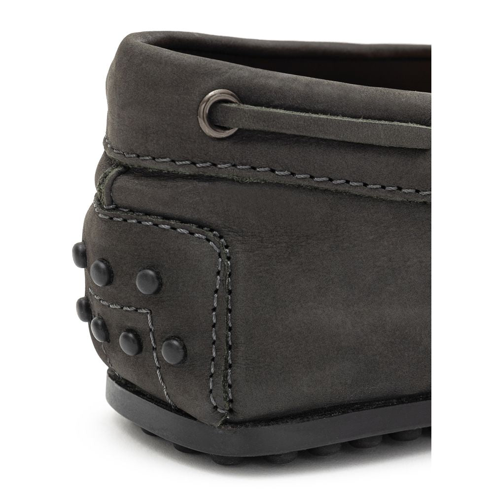 Tod's Grauer Nubukleder Mokassin
