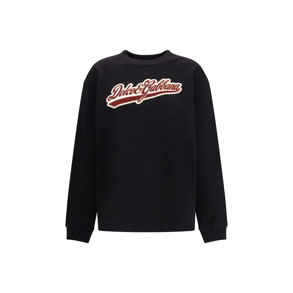 Dolce & Gabbana Schwarzer Baumwoll-Sweatshirt