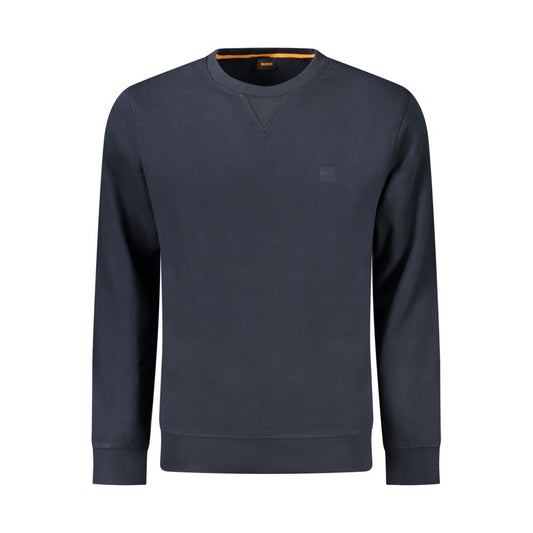 Hugo Boss Blaues Baumwoll-Sweatshirt
