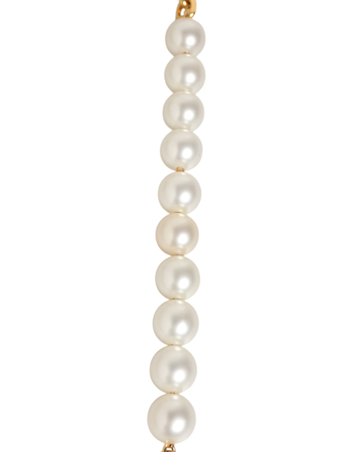 Dolce & Gabbana Schwarzes Leder Goldkette Tasche Accessoire Schulterriemen