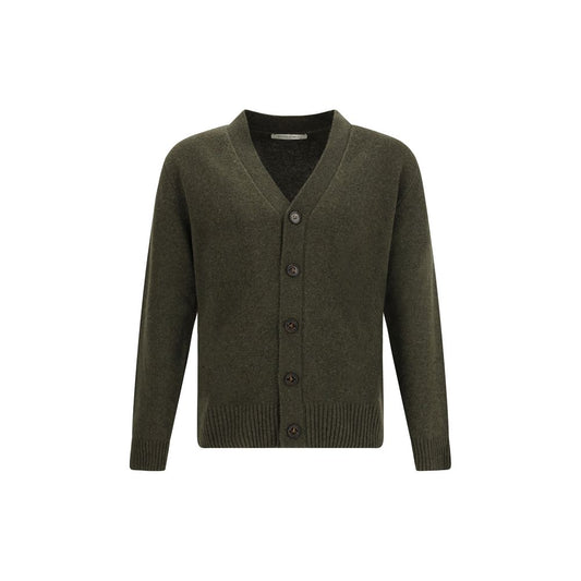 Brooksfield Grüner Woll-Fleece-Cardigan