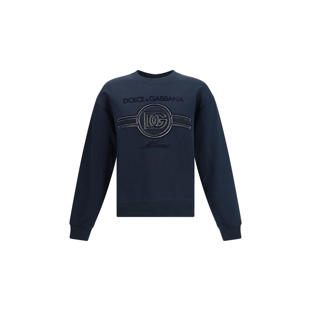 Dolce & Gabbana Baumwoll-Sweatshirt in Blau