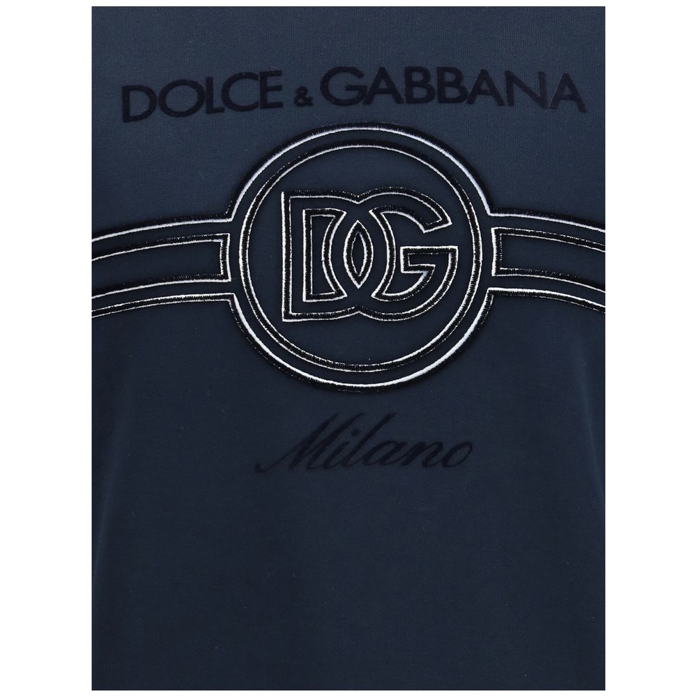 Dolce & Gabbana Baumwoll-Sweatshirt in Blau