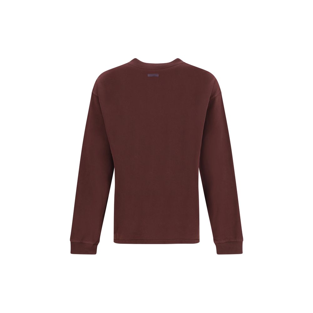Dolce & Gabbana Baumwoll-Sweatshirt in Bordeauxrot