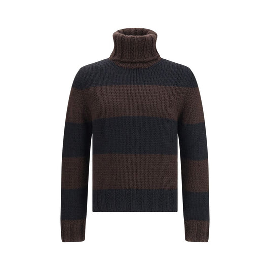 Dolce & Gabbana Brauner Rollkragenpullover aus Wolle