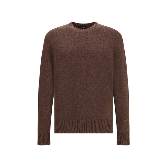 Dolce & Gabbana Braunes Woll-Fleece-Sweatshirt