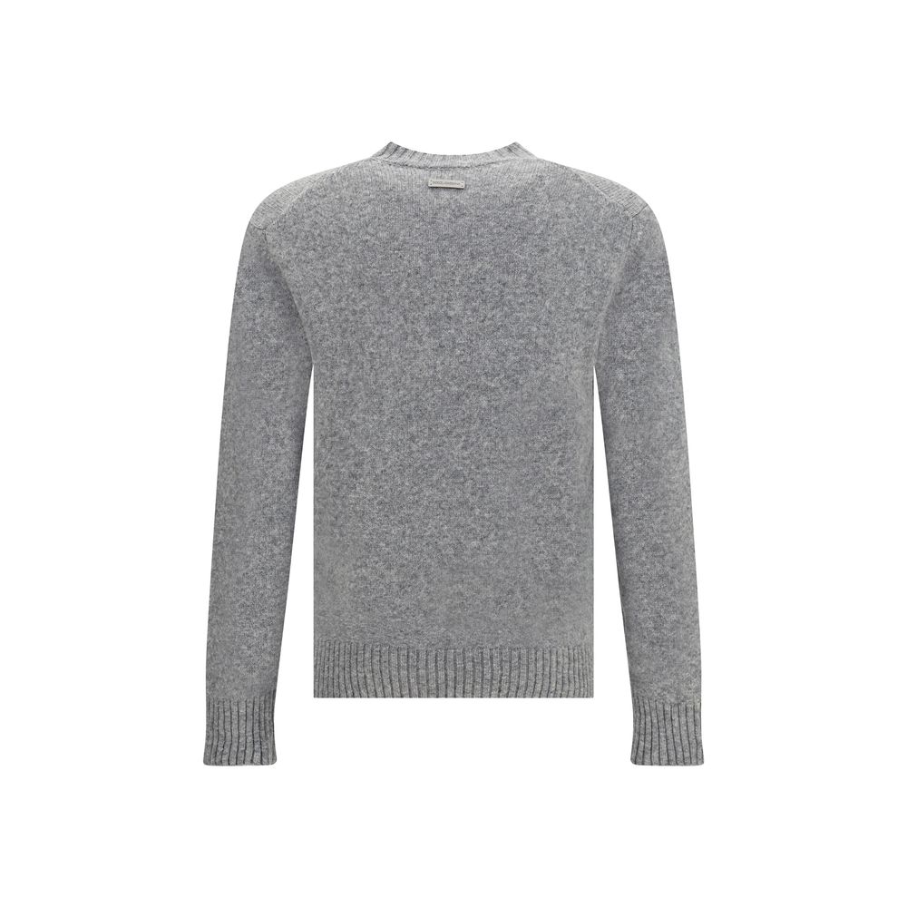 Dolce & Gabbana Graues Woll-Fleece-Sweatshirt
